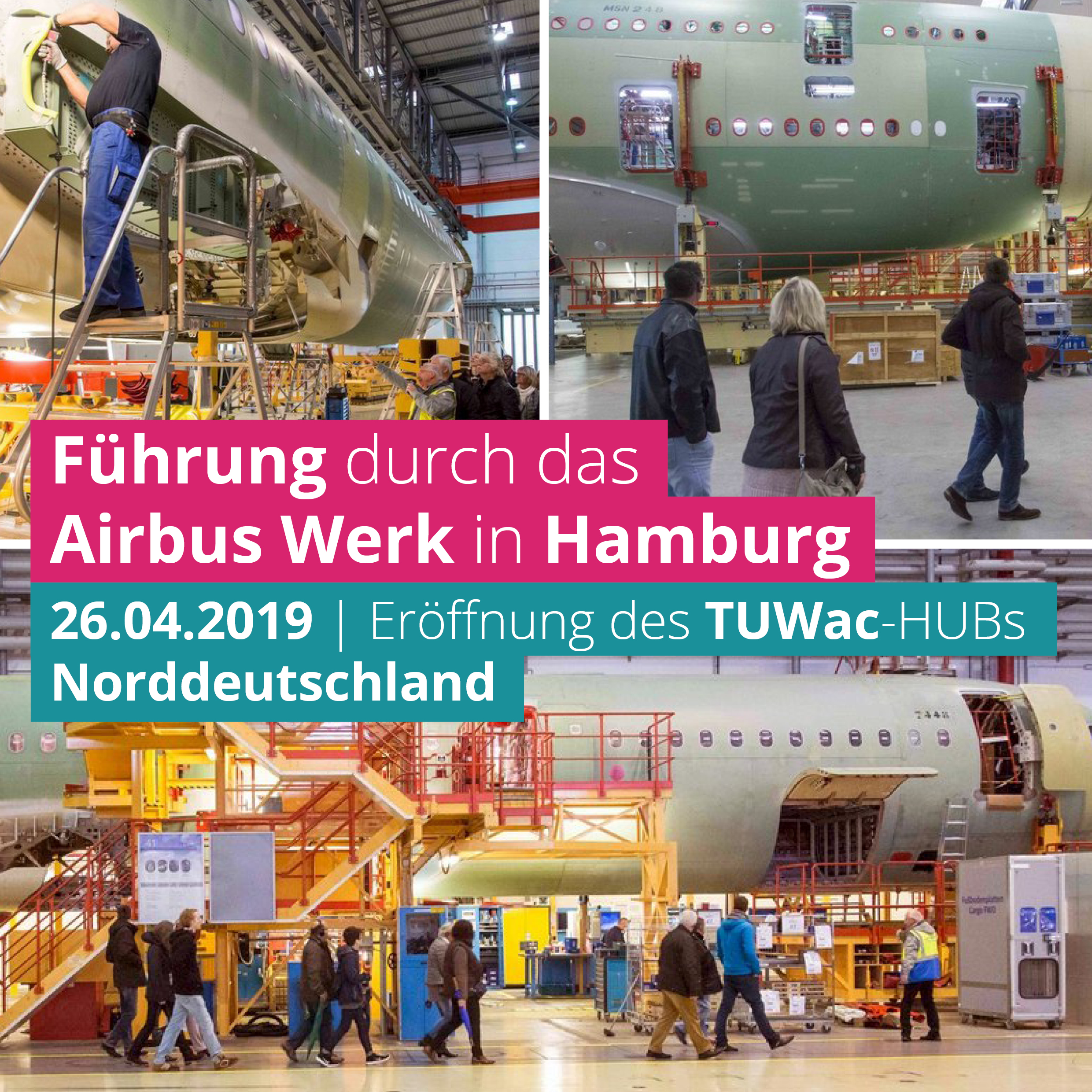 Führung durch das Airbus-Werk in Hamburg beim Kick-Off: NORDDEUTSCHLAND